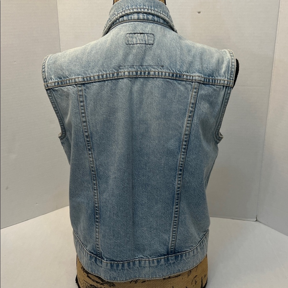 CURRENT/ ELLIOT THE SLEEVELESS RIDER JACKET SIZE 1= SMALL - Picture 6 of 12